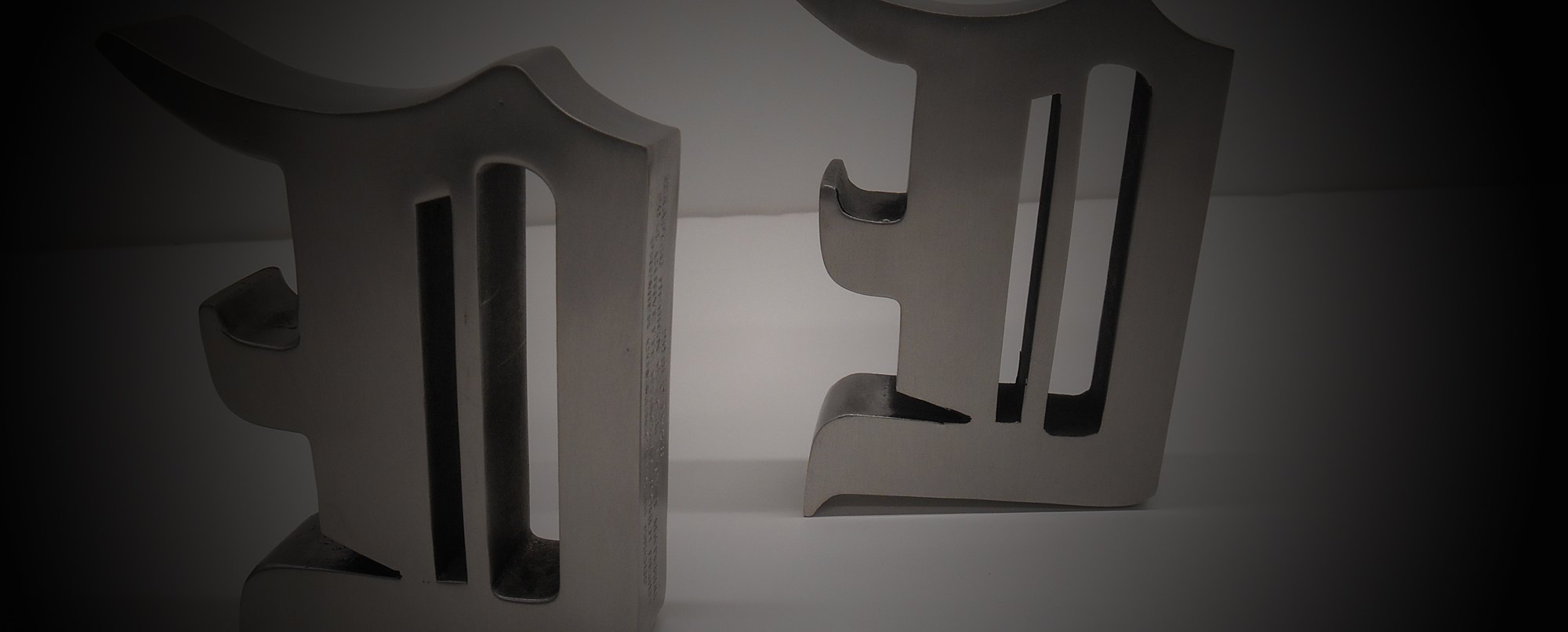 Two D Award trophies from The D Show, Detroit