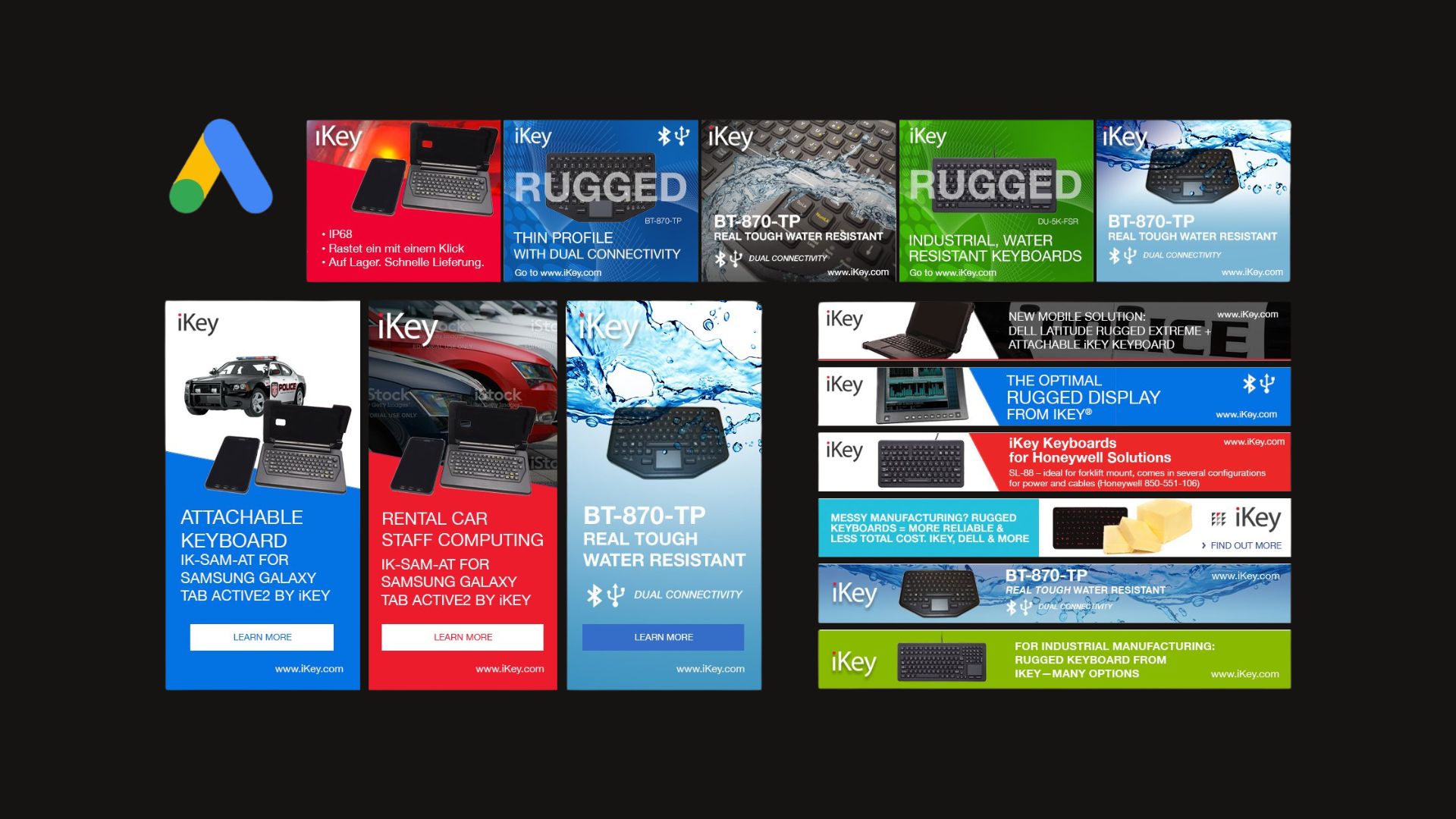 iKey digital out-of-home and Google Display ad campaigns