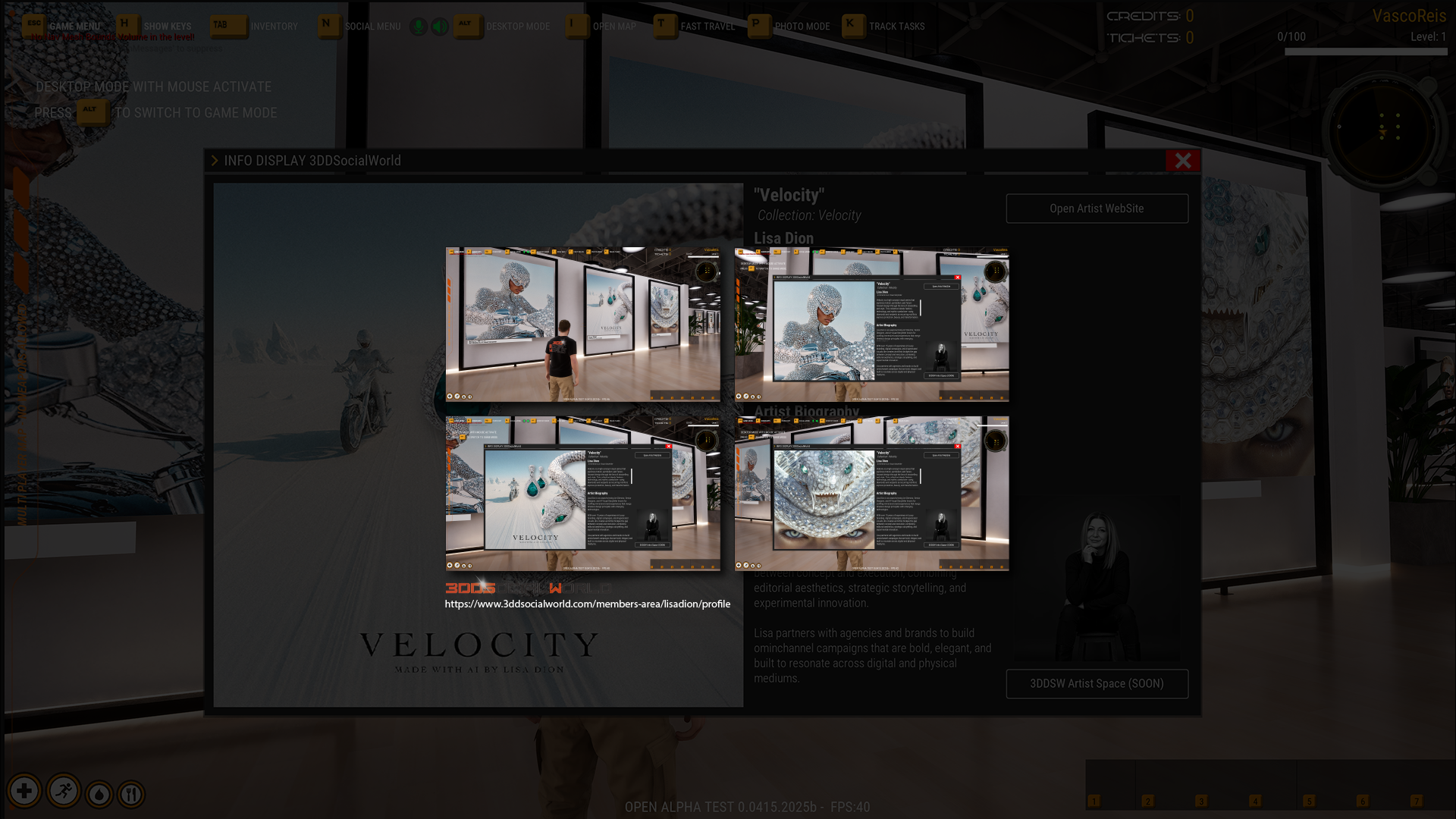 3DDsocialworld Velocity Installation